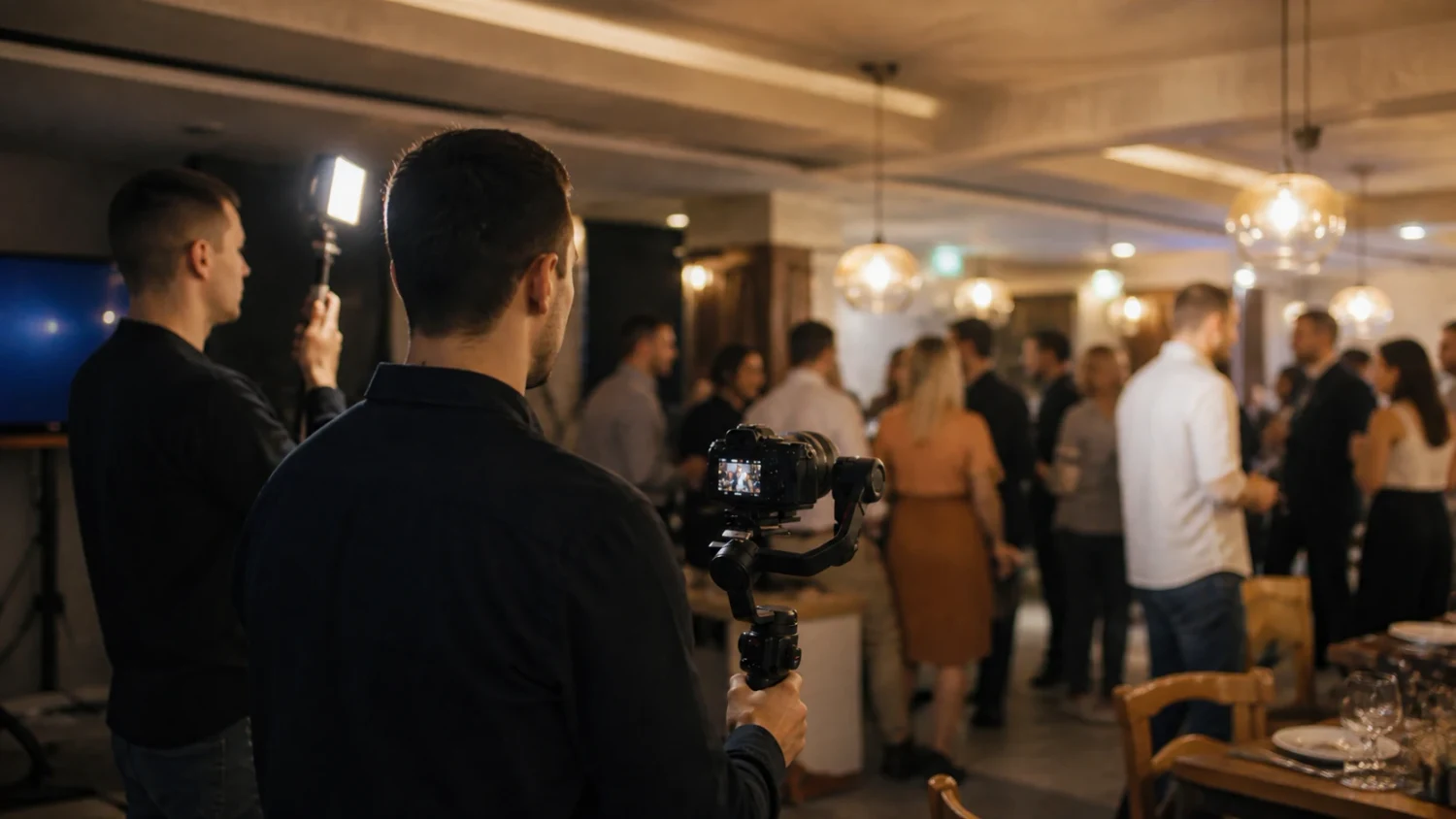 Snimateljska ekipa tokom video produkcije na događaju